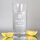 Personalised Birthday Hi Ball Glass - Hi Ball Glass