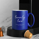 Personalised Birthday Script Mug - Dark Blue - Mugs