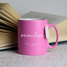Personalised Birthday Script Mug - Pink - Mugs