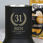 Personalised Birthday Matt Black Stainless Steel Tankard - Stainless Steel Tankards