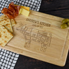 Personalised Cuts Of Beef Rectangle Wooden Chopping Board