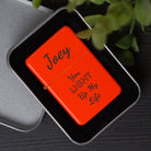 Personalised You Light Up My Life Neon Orange Lighter & Gift Box - Lighters