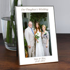Personalised Silver 4x6 Our Daughter’s Wedding Photo Frame - Photo Frames