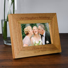 Personalised Wooden 6x4 Landscape Our Daughter’s Wedding Frame - Photo Frames