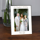 Personalised Silver 4x6 Our Daughter’s Wedding Photo Frame - Photo Frames