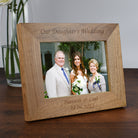 Personalised Wooden 7x5 Landscape Our Daughter’s Wedding Frame - Photo Frames