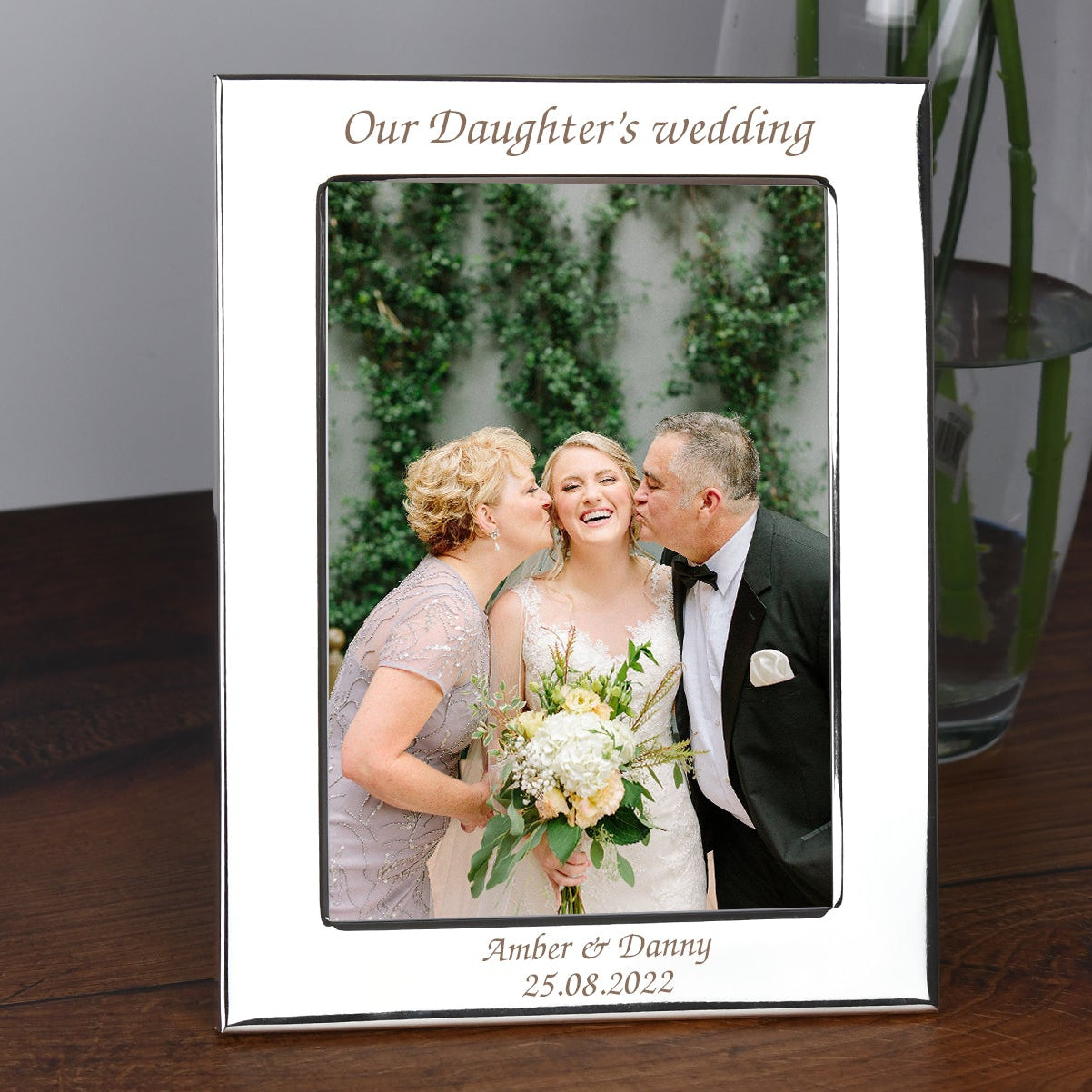 Personalised Silver 5x7 Our Daughter’s Wedding Photo Frame - Photo Frames