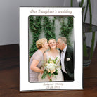 Personalised Silver 5x7 Our Daughter’s Wedding Photo Frame - Photo Frames