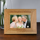 Personalised Wooden 6x4 Landscape Our Daughter’s Wedding Frame - Photo Frames