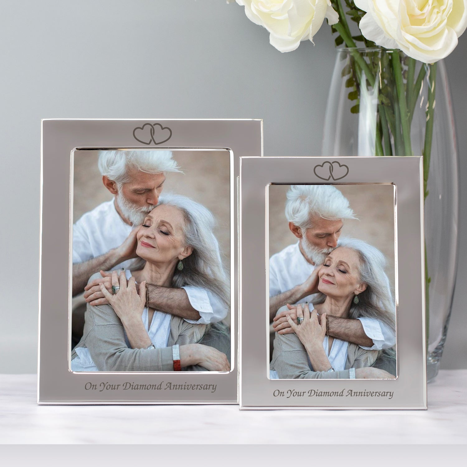 Silver 4x6 On Your Diamond Wedding Anniversary Photo Frame - Photo Frames