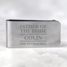 Personalised Father of the Bride Money Clip - Accessories