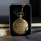 Personalised Father of the Bride Gold Pocket Fob Watch - Pocket Watches
