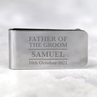Personalised Father of the Groom Money Clip - Accessories