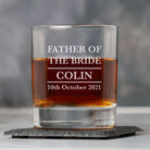 Personalised Father Of The Bride Glass Tumbler - Glass Tumblers