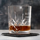 Personalised Father Of The Bride Crystal Panel Glass Tumbler - Glass Tumblers