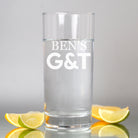 Personalised G&T Hi Ball Glass - Hi Ball Glass