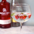 Personalised It’s Gin O’Clock Balloon Gin Glass - Balloon Glass