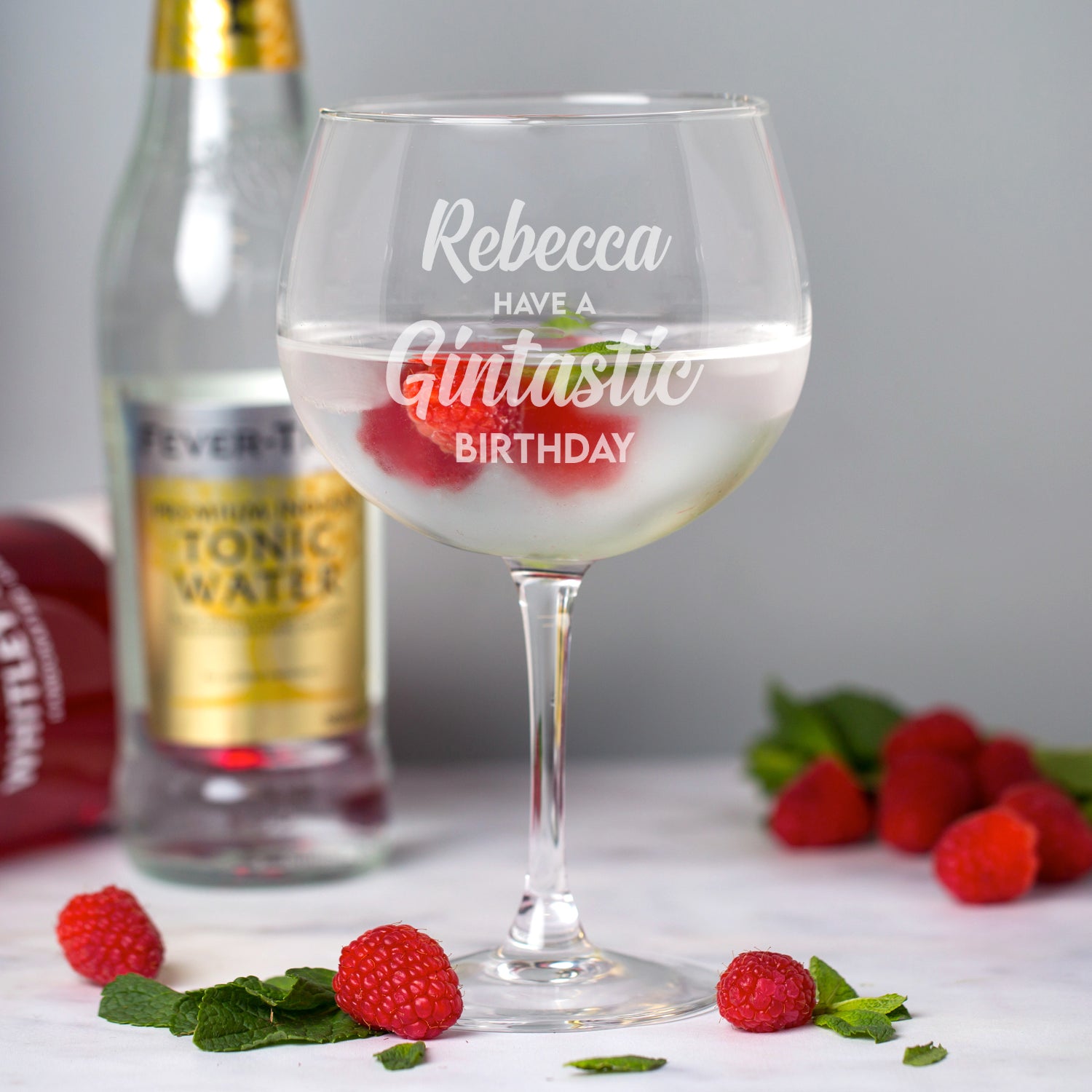 Personalised Gintastic Birthday Balloon Gin Glass - Balloon Glass