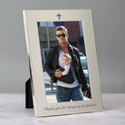 Silver 4x6 Thank You For Being My Godfather Photo Frame - Photo Frames