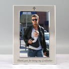 Silver 4x6 Thank You For Being My Godfather Photo Frame - Photo Frames
