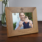 Personalised Wooden 7x5 Landscape Thank You For Being My Godfather Frame - Photo Frames