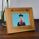 Personalised Wooden 6x4 Landscape Graduation Frame - Photo Frames
