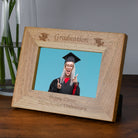 Personalised Wooden 6x4 Landscape Graduation Frame - Photo Frames