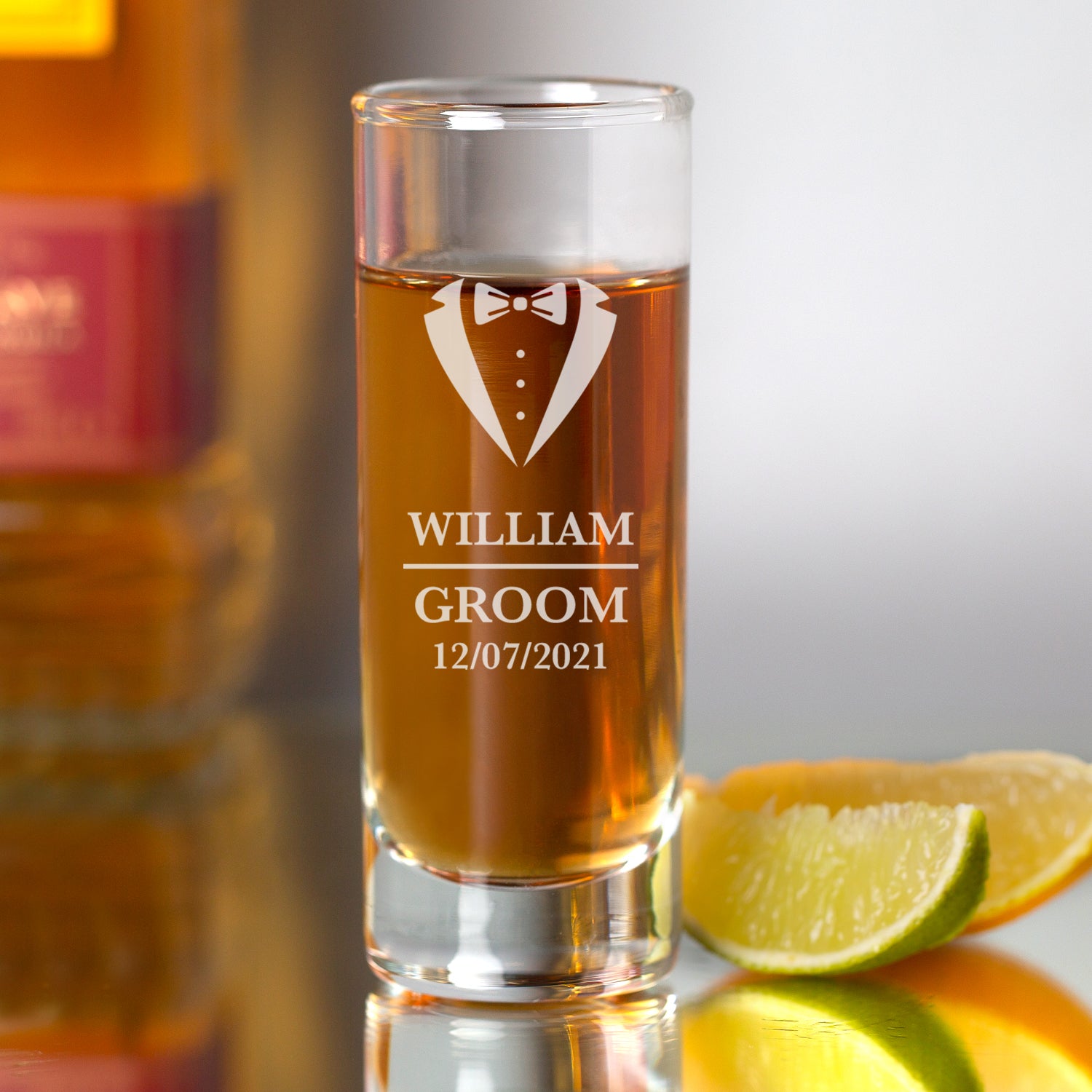 Personalised Groom Shot Glass - Shot Glass