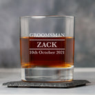 Personalised Groomsman Glass Tumbler - Glass Tumblers