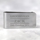 Personalised Groomsman Money Clip - Accessories