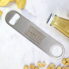 Personalised Groomsman Silver Bar Blade Bottle Opener - Bar Blades
