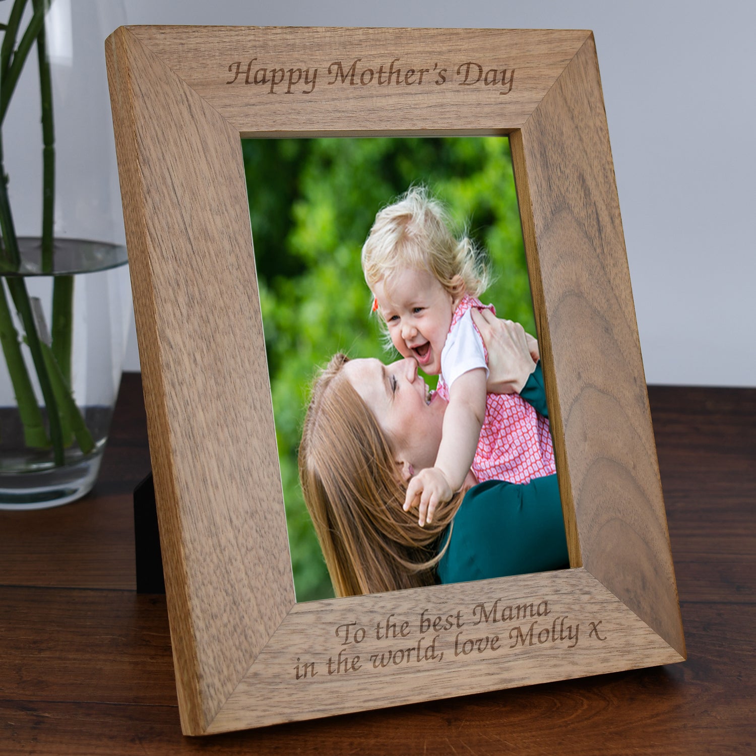 Personalised Wooden 5x7 Happy Mother’s Day Frame - Photo Frames
