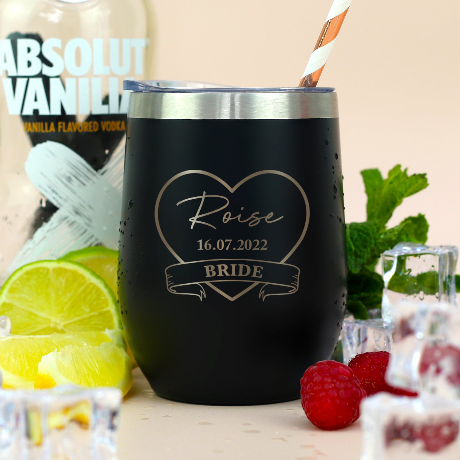 Personalised Bride Thermos Insulated Travel Tumbler - cup