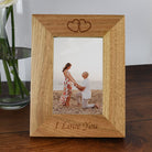 Engraved Wooden 4x6 I Love You Frame - Photo Frames