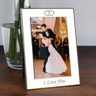 Silver 4x6 I Love You Photo Frame - Photo Frames