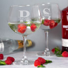 Personalised Initial & Name Balloon Gin Glass Set - Balloon Glass