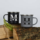 Personalised Initial & Name Enamel Camping Mug Set - Mugs