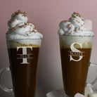 Personalised Initial & Name Latte Glass Set - Latte Glass