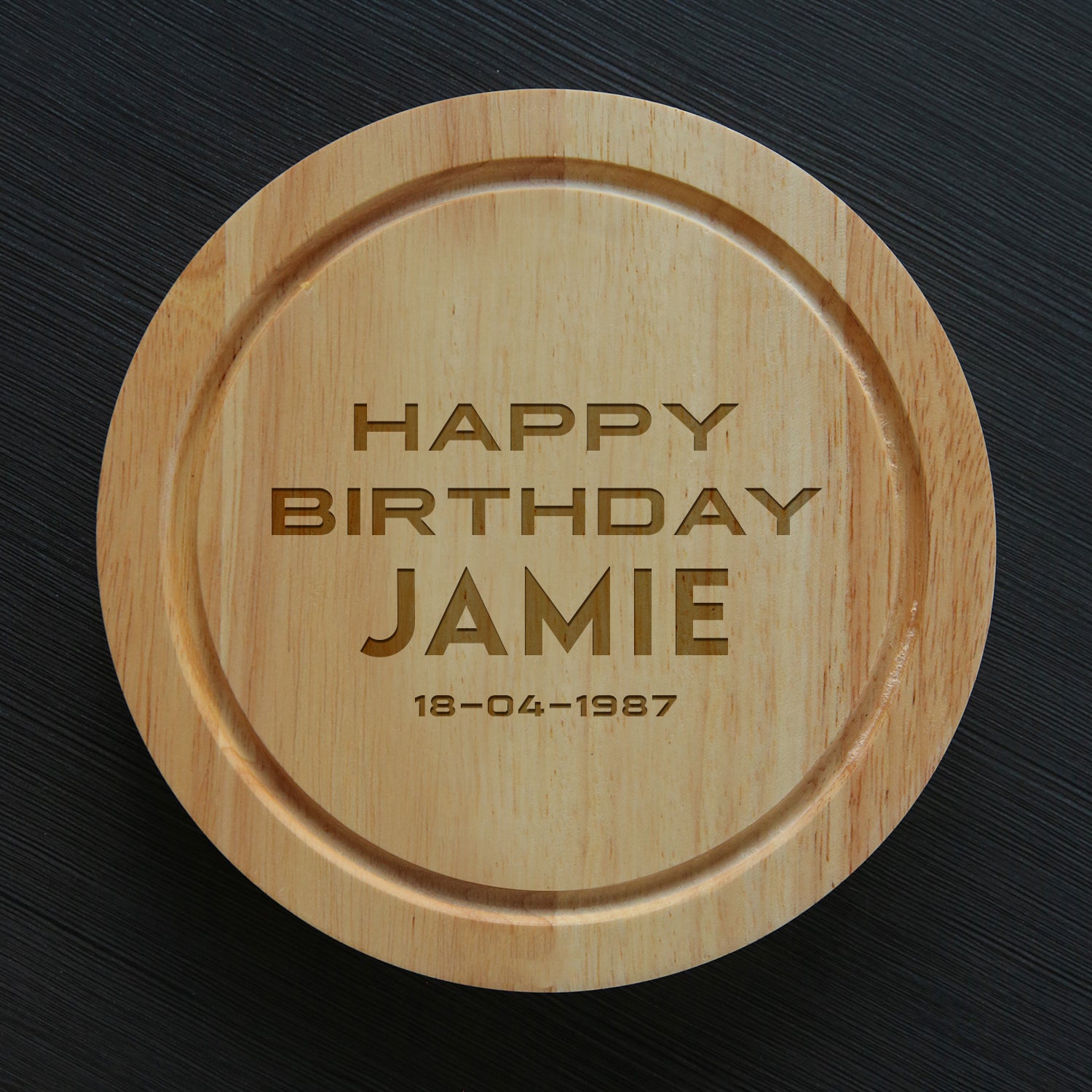 Personalised Happy Birthday Cheese Board And Knives Set - Cheeseboard Sets