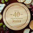 Personalised Decorative Birthday Cheese Board And Knives Set - Cheeseboard Sets