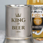 Personalised King Of Silver Stainless Steel Tankard - Stainless Steel Tankards