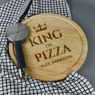 Personalised King of Pizza Large Round Pizza Board - Pizza Boards