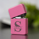 Personalised Initial & Name Pink Lighter & Gift Box - Lighters