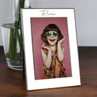 Personalised Silver 4x6 Large Name Photo Frame - Photo Frames