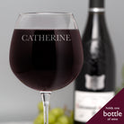 Personalised Any Name Bottle Of Wine Glass - Wine Glasses