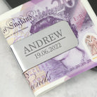 Personalised Name and Date Money Clip - Accessories