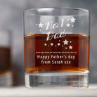 Personalised No.1 Dad Glass Tumbler - Glass Tumblers