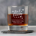 Personalised No.1 Daddy Glass Tumbler - Glass Tumblers