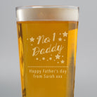 Personalised No.1 Daddy Pint Glass - Beer Glasses