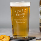 Personalised No.1 Daddy Pint Glass - Beer Glasses